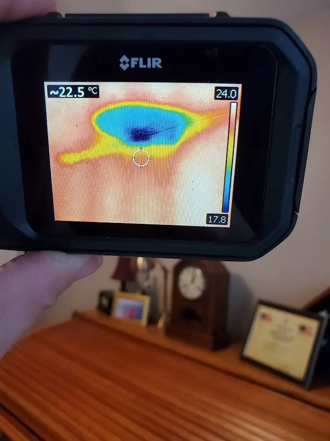Thermal imaging inspection for water damage in Aiea