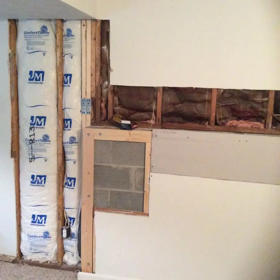 Wall insulation replacement during Odor Removal & Deodorization in Aiea